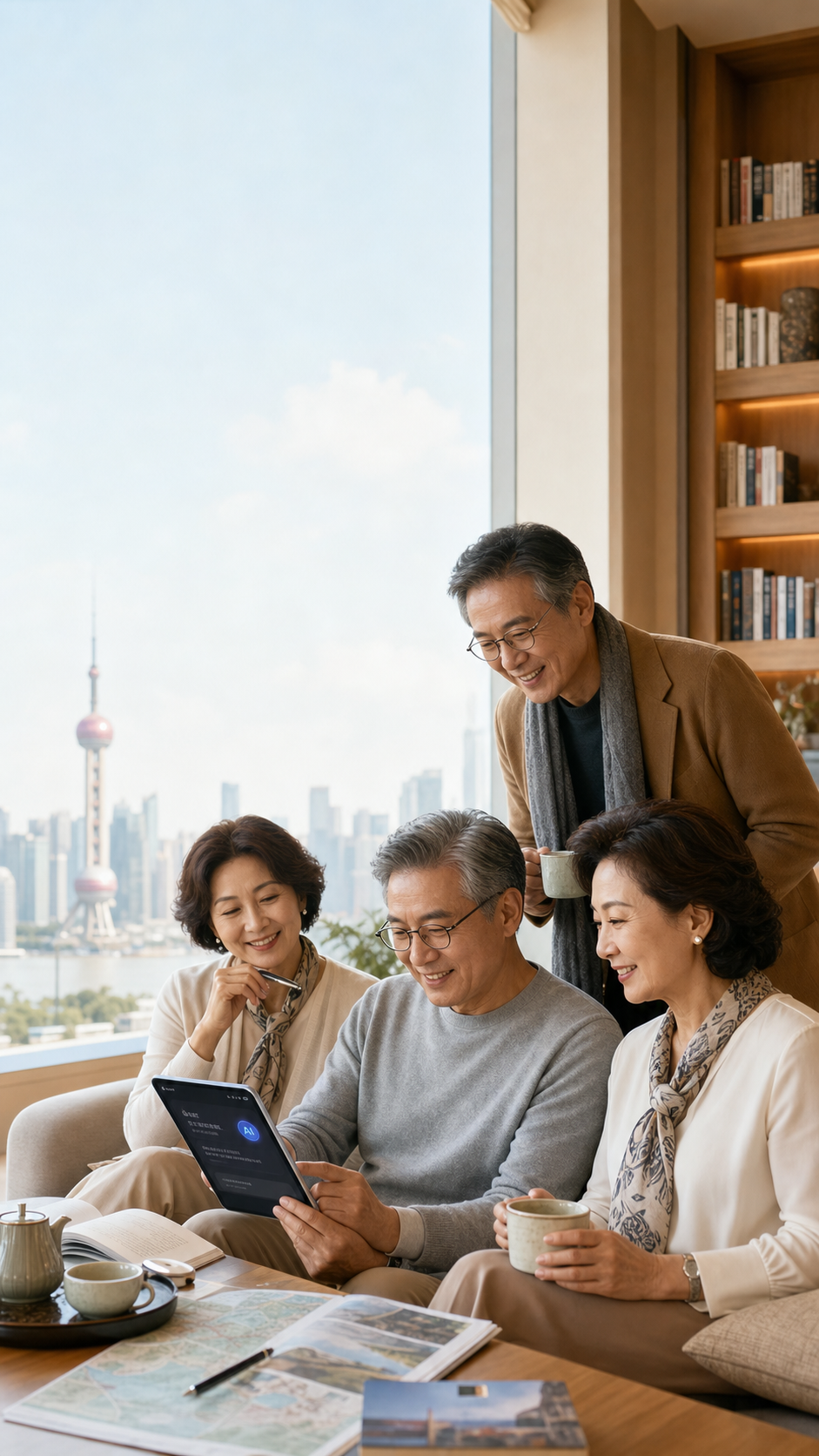 第二人生 Club 会员在上海生活空间中交流